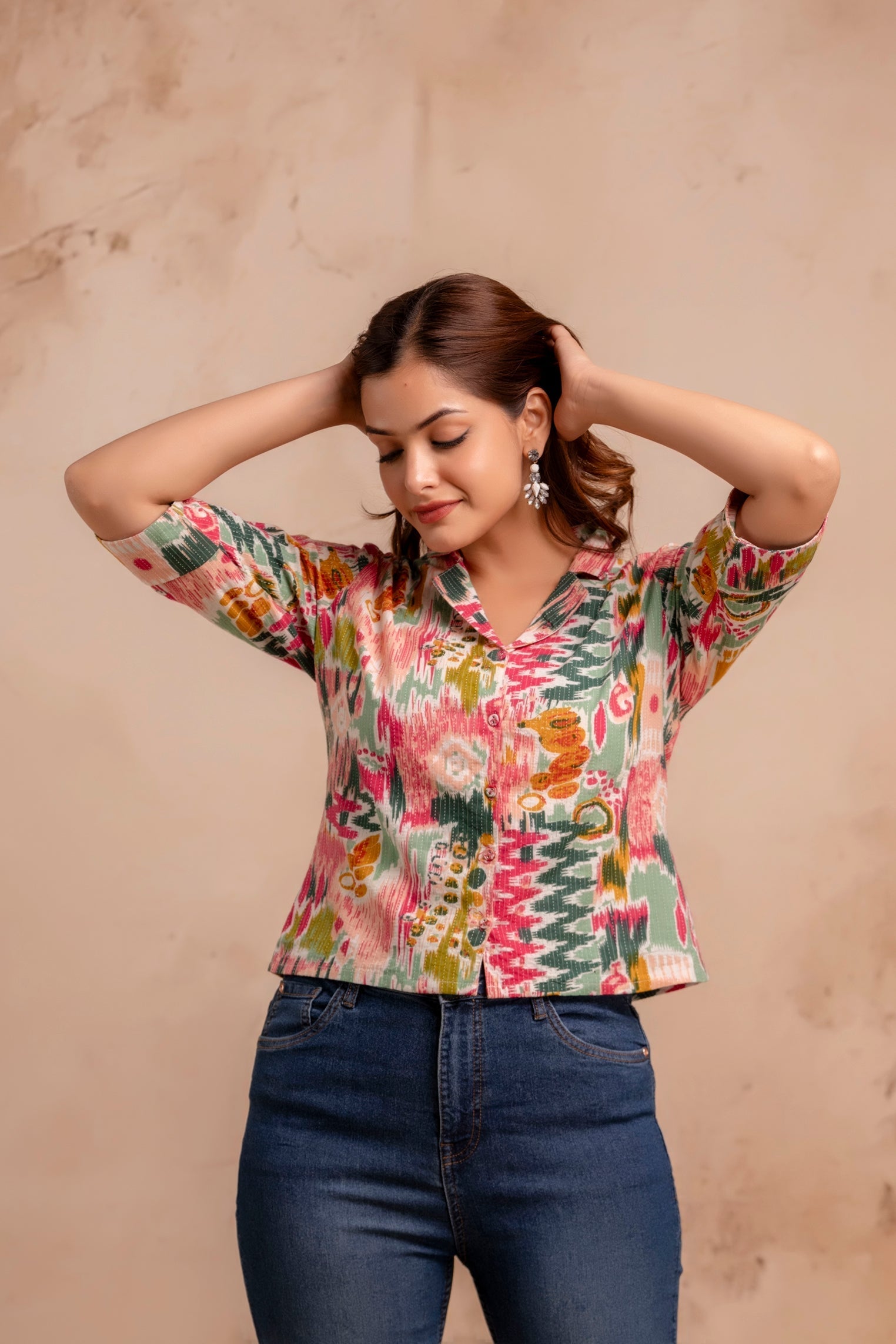 Multicolor Printed Straight Tunic - Image 4